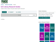 Tablet Screenshot of guides.ucclibrary.com